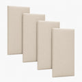 4 Pack Beige Linen Upholstered Wall Panels