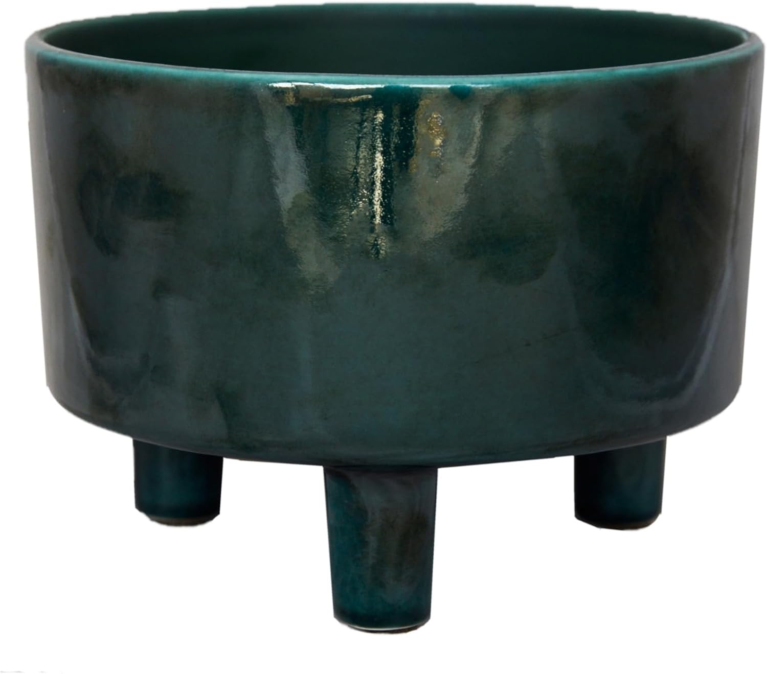 Pisa Emerald Glaze Ceramic Planter