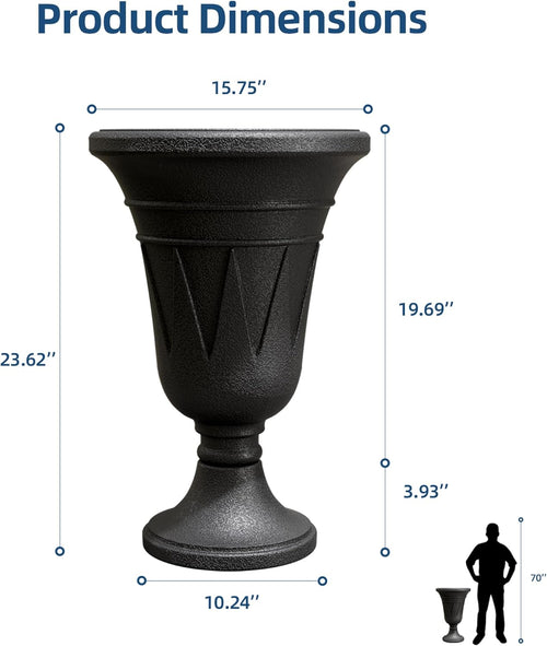 24" Tall Urn Planters