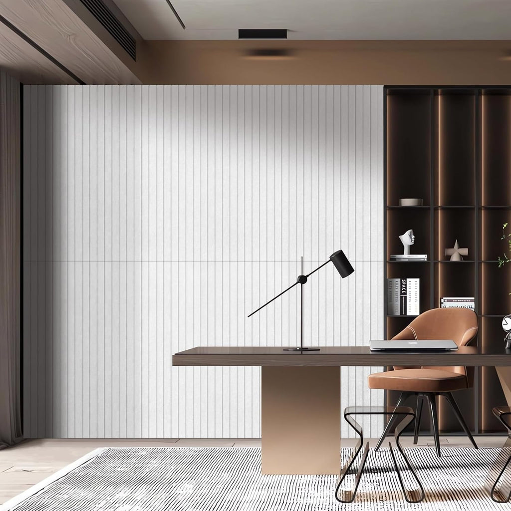 6 Pack White Acoustic Wall Panels