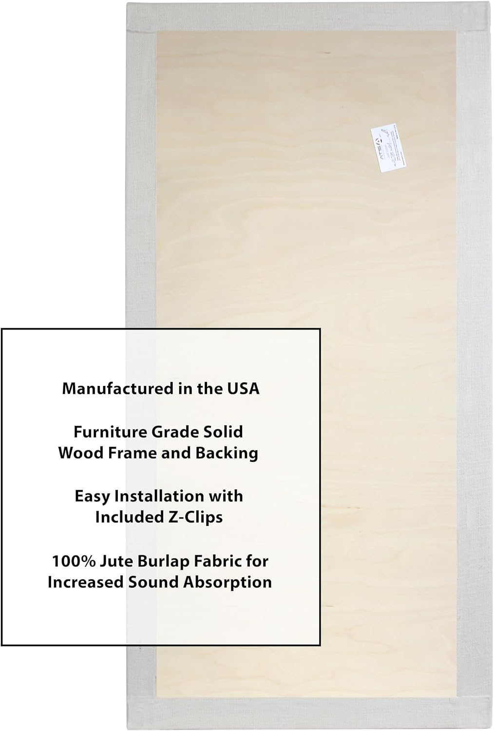 Ivory Beveled Acoustic Panel