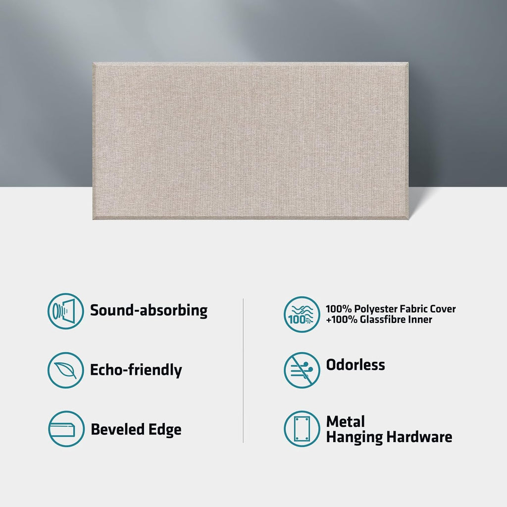 4 Pack Light Camel Acoustic Panels