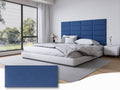12 Pack Dark Blue Tufted Wall Headboard Panels