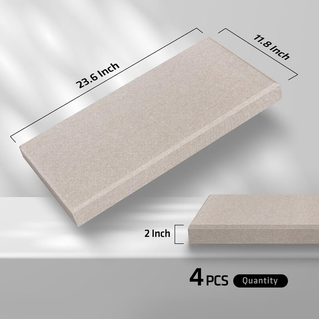 4 Pack Light Camel Acoustic Panels