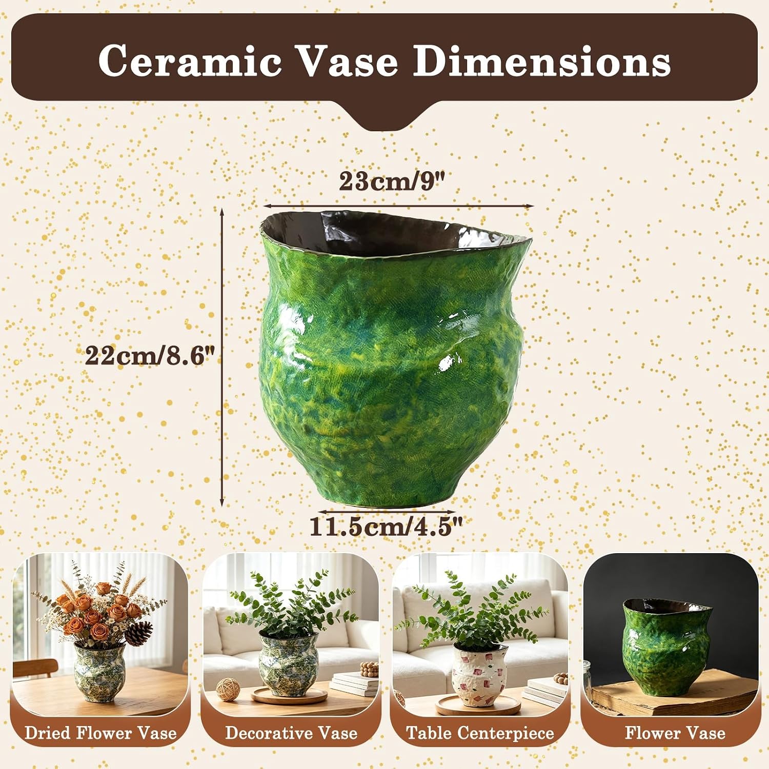 Large Glazed Ceramic Planter Pot