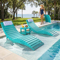 2 Pack Aruba HDPE Pool Lounge Chair