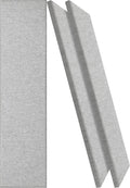 2 Pack Light Grey Fabric Acoustic Panels