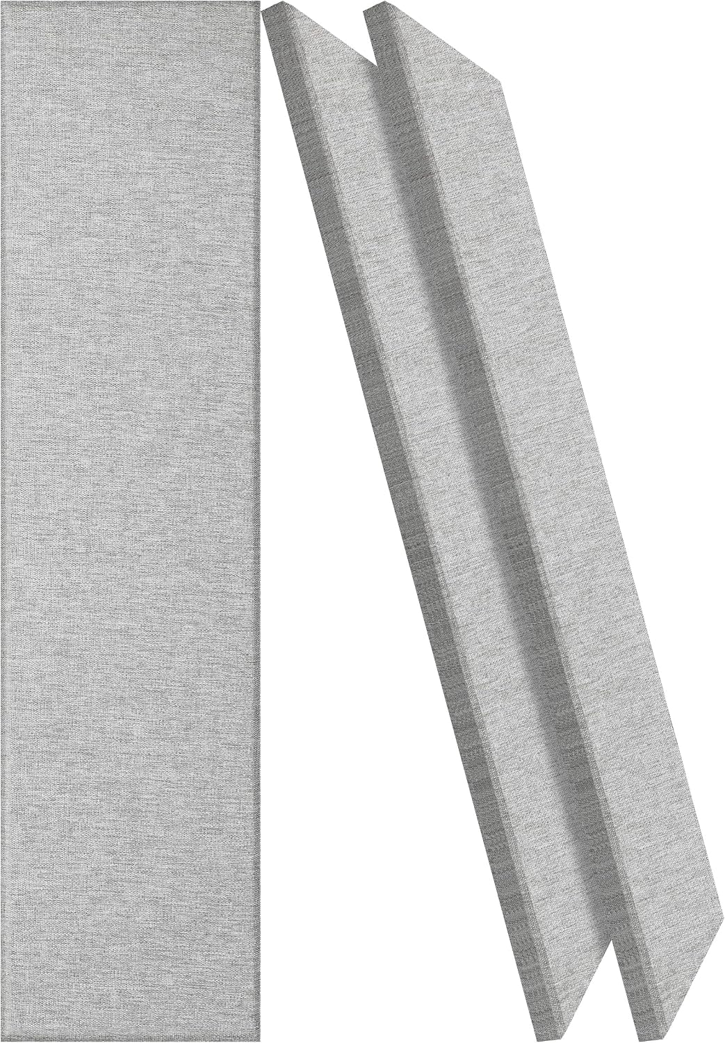 2 Pack Light Grey Fabric Acoustic Panels